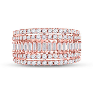 Rose Gold Baguette Brilliance Diamond Band - Splendid Jewellery