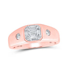 Rose Gold Baguette Diamond Band Ring for Men - Elegant and Masculine 3/8 Cttw Jewelry - Splendid Jewellery