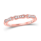 Rose Gold Delicate Diamond Stackable Band - A Touch of Elegance and Sophistication - Splendid Jewellery