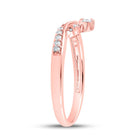 Rose Gold Diamond Chevron Band: A Mesmerizing Masterpiece - Alternate view 3 from Splendid Jewellery