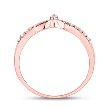 Load image into Gallery viewer, Rose Gold Diamond Chevron Band: A Mesmerizing Masterpiece - Alternate view 2 from Splendid Jewellery