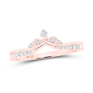 Rose Gold Diamond Chevron Band: A Mesmerizing Masterpiece - Splendid Jewellery