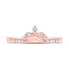 Rose Gold Diamond Chevron Band: A Mesmerizing Masterpiece - Alternate view 4 from Splendid Jewellery