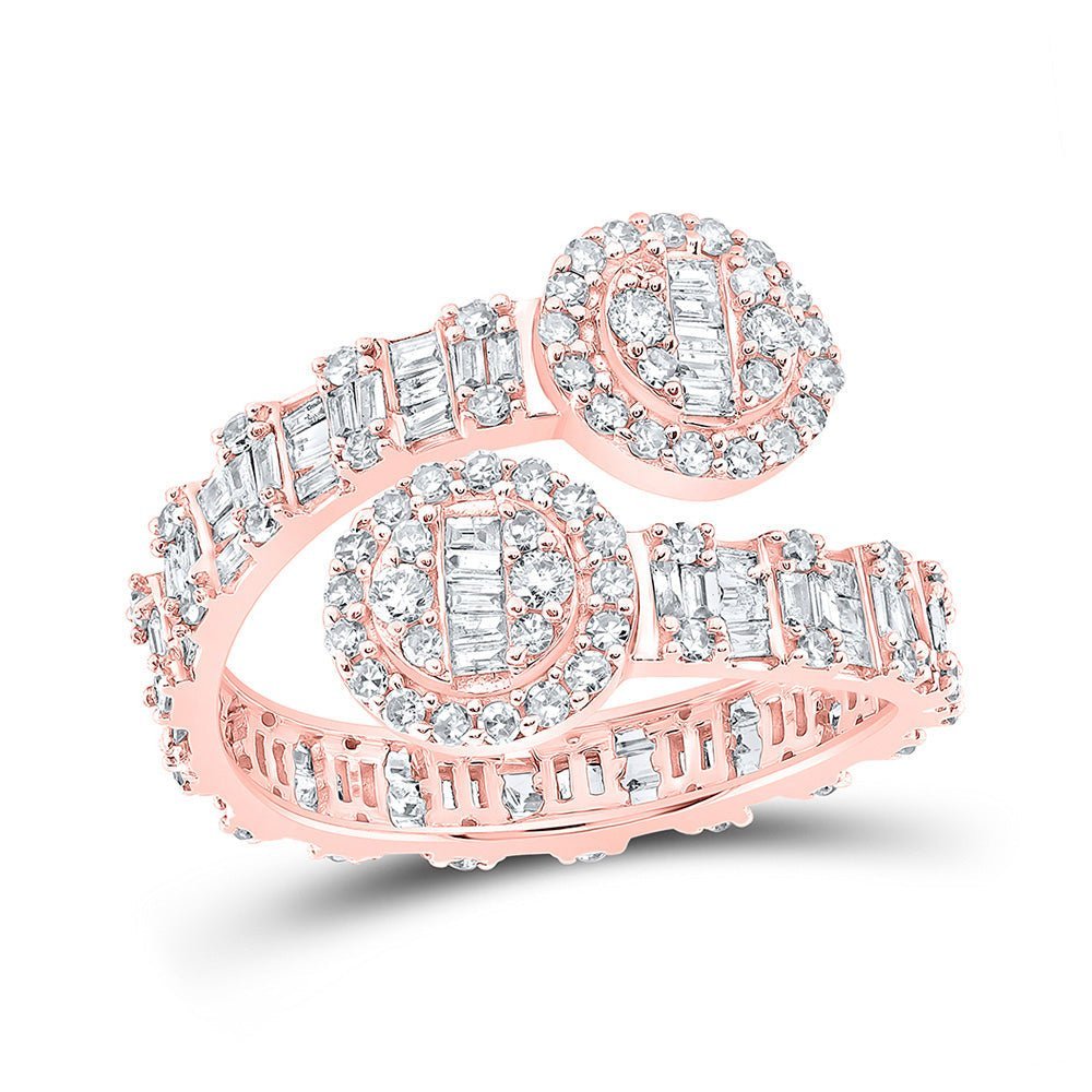 Rose Gold Diamond Circle Cuff Band - A Captivating Expression of Elegance and Sparkle - Splendid Jewellery