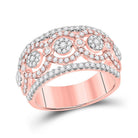 Rose Gold Diamond Cluster Band Ring - 7/8 Cttw - Splendid Jewellery - Splendid Jewellery