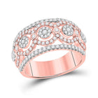 Rose Gold Diamond Cluster Band Ring - 7/8 Cttw - Splendid Jewellery - Splendid Jewellery