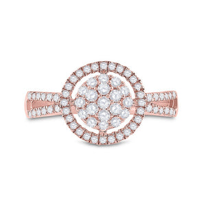 Rose Gold Diamond Cluster Brilliance Ring - Splendid Jewellery