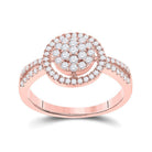 Rose Gold Diamond Cluster Brilliance Ring - Splendid Jewellery