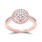 Rose Gold Diamond Cluster Brilliance Ring - Splendid Jewellery