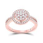 Rose Gold Diamond Cluster Brilliance Ring Top View from Splendid Jewellery