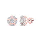 Rose Gold Diamond Cluster Earrings: A Mesmerizing Statement of Elegance and Brilliance - Splendid Jewellery