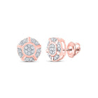 Rose Gold Diamond Cluster Earrings: A Mesmerizing Statement of Elegance and Brilliance - Splendid Jewellery