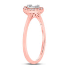 Rose Gold Diamond Cluster Oval Ring - Captivating Elegance - Splendid Jewellery
