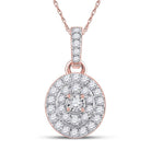 Rose Gold Diamond Cluster Pendant | Exquisite Brilliance and Timeless Elegance - Splendid Jewellery