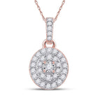 Rose Gold Diamond Cluster Pendant | Exquisite Brilliance and Timeless Elegance - Splendid Jewellery