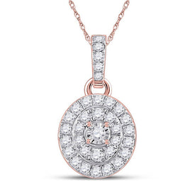 Rose Gold Diamond Cluster Pendant | Exquisite Brilliance and Timeless Elegance - Splendid Jewellery