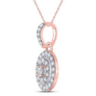 Rose Gold Diamond Cluster Pendant | Exquisite Brilliance and Timeless Elegance - Splendid Jewellery