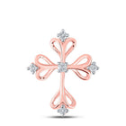 Rose Gold Diamond Cross Pendant: A Radiant Symbol of Faith and Elegance - Splendid Jewellery