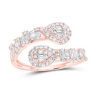 Rose Gold Diamond Cuff Band Ring: A Captivating Statement of Elegance - Splendid Jewellery