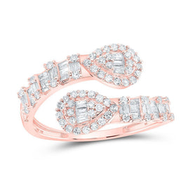 Rose Gold Diamond Cuff Band Ring: A Captivating Statement of Elegance - Splendid Jewellery