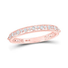 Rose Gold Diamond Delight Stackable Band Ring - Splendid Jewellery