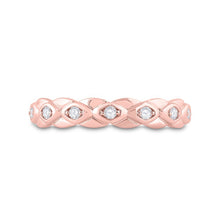 Load image into Gallery viewer, Rose Gold Diamond Elegance Band | 10kt Rose Gold Womens Round Diamond Band Ring 1/10 Cttw - Splendid Jewellery