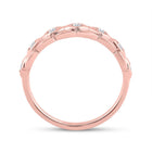 Rose Gold Diamond Elegance Band | 10kt Rose Gold Womens Round Diamond Band Ring 1/10 Cttw - Alternate view 2 from Splendid Jewellery
