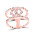 Rose Gold Diamond Elegance Band - Splendid Jewellery