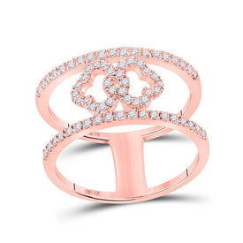 Rose Gold Diamond Elegance Band - Splendid Jewellery