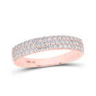 Rose Gold Diamond Elegance Band - Splendid Jewellery