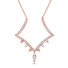 Rose Gold Diamond Elegance Necklace - Splendid Jewellery