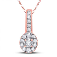 Load image into Gallery viewer, Rose Gold Diamond Elegance Pendant - Splendid Jewellery