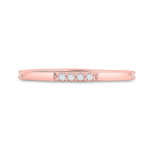 Rose Gold Diamond Elegance Stackable Band - Splendid Jewellery