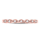 Rose Gold Diamond Elegance Stackable Band - Splendid Jewellery