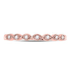 Rose Gold Diamond Elegance Stackable Band - Splendid Jewellery