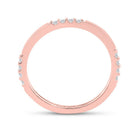 Rose Gold Diamond Elegance Stackable Band - Splendid Jewellery