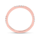 Rose Gold Diamond Elegance Stackable Band - Splendid Jewellery