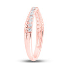 Rose Gold Diamond Elegance Stackable Band Ring - Alternate view 3 from Splendid Jewellery