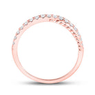 Rose Gold Diamond Elegance Stackable Band Ring - Splendid Jewellery