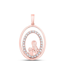 Load image into Gallery viewer, Rose Gold Diamond Embrace Pendant: A Symbol of Unbreakable Love and Affection - Splendid Jewellery