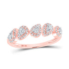 Rose Gold Diamond Harmony Ring - Top View