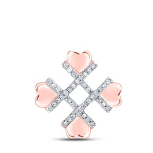 Load image into Gallery viewer, Rose Gold Diamond Heart &amp; Love Symbol Pendant - A Mesmerizing Expression of Love and Elegance - Splendid Jewellery