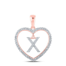 Load image into Gallery viewer, Rose Gold Diamond Initial &amp; Letter Pendant | Personalized Elegance and Brilliance - Splendid Jewellery