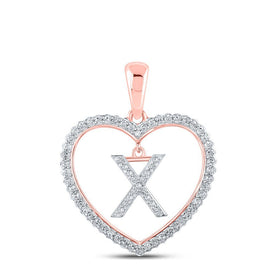Rose Gold Diamond Initial & Letter Pendant | Personalized Elegance and Brilliance - Splendid Jewellery