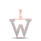 Rose Gold Diamond Initial & Letter Pendant - Personalized Elegance and Glamour - Splendid Jewellery