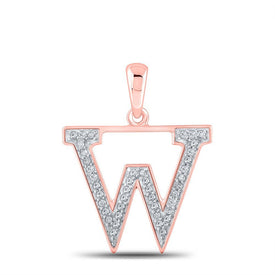 Rose Gold Diamond Initial & Letter Pendant - Personalized Elegance and Glamour - Splendid Jewellery