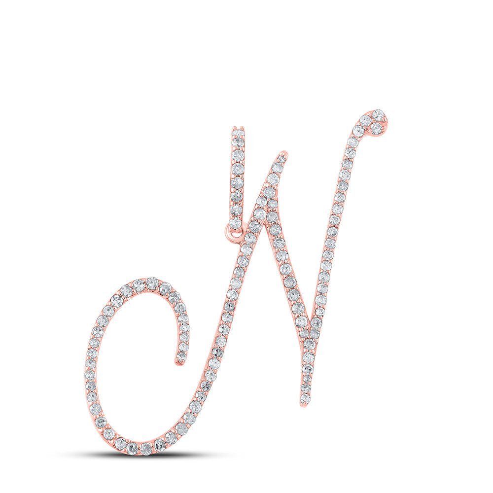 Rose Gold Diamond Initial Necklace - A Radiant Reflection of Individuality and Elegance - Splendid Jewellery