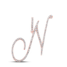 Load image into Gallery viewer, Rose Gold Diamond Initial Necklace - A Radiant Reflection of Individuality and Elegance - Splendid Jewellery