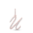 Rose Gold Diamond Initial Necklace - Personalized Elegance - Splendid Jewellery