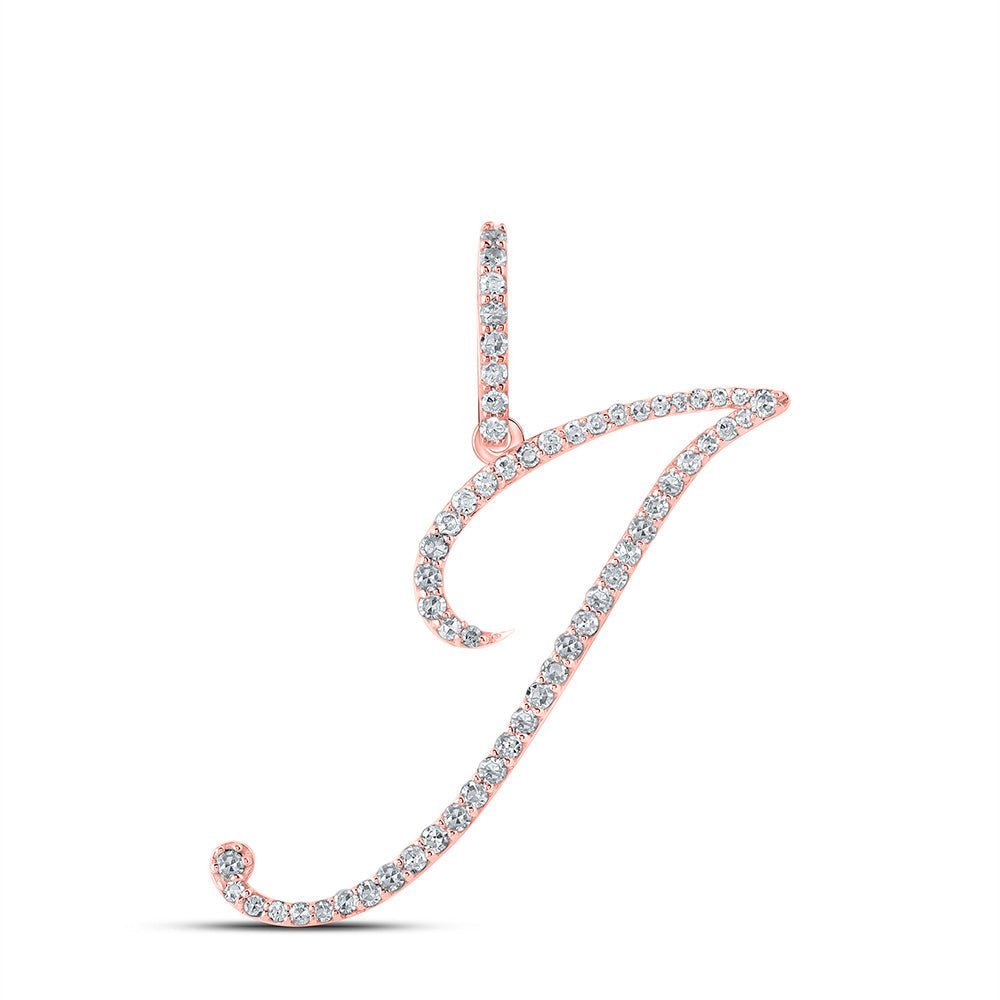 Rose Gold Diamond Initial Necklace - Personalized Elegance - Splendid Jewellery